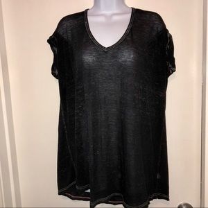 Black Free People short sleeve tee size small